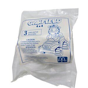 1989 Vintage Garfield McDonald’s Happy Meal Toy 4x4 New Sealed Read